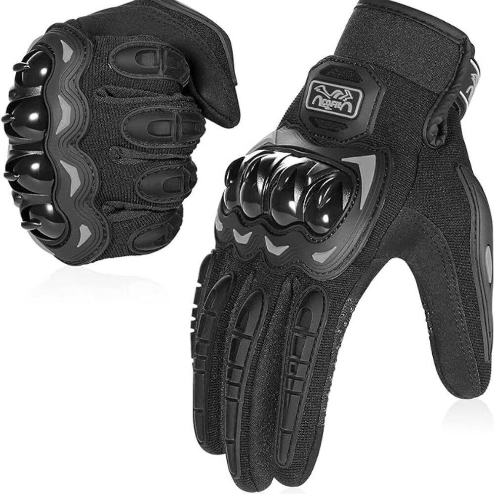 Motorcycle Gloves for Men and Women, Full Finger Touchscreen Motorbike Gloves